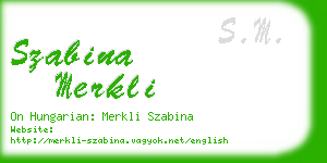 szabina merkli business card